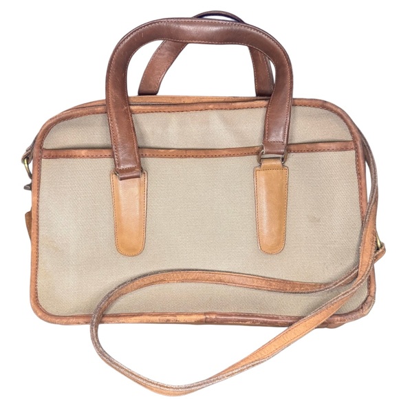 COACH RARE Vintage Coach Skinny Flight Satchel Twill NYC with Hang Tag - Picture 2 of 15